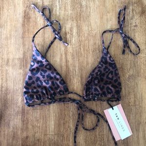 Sivan Ayala Tan Lines - cheetah bikini top